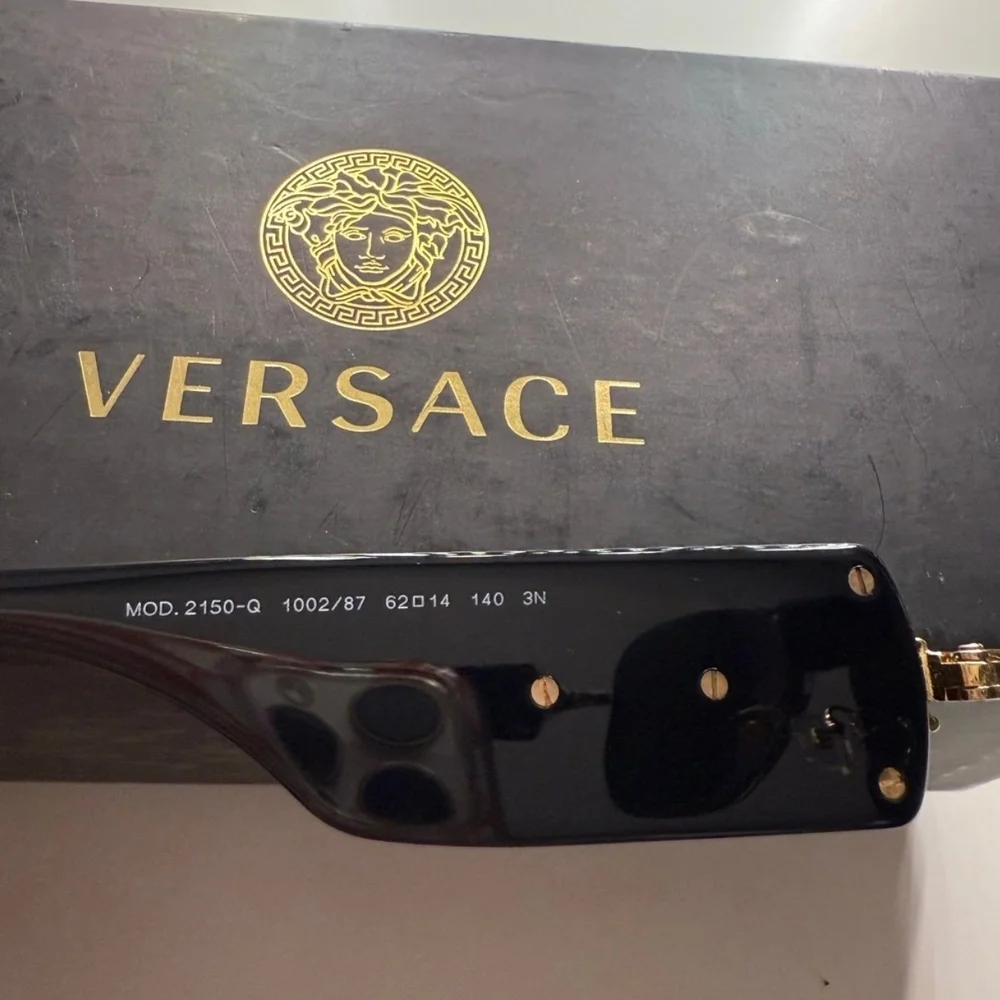 NOT FOR SALEersace Black Sunglasses for Men Mod.2150Q New - Picture 2 of 7